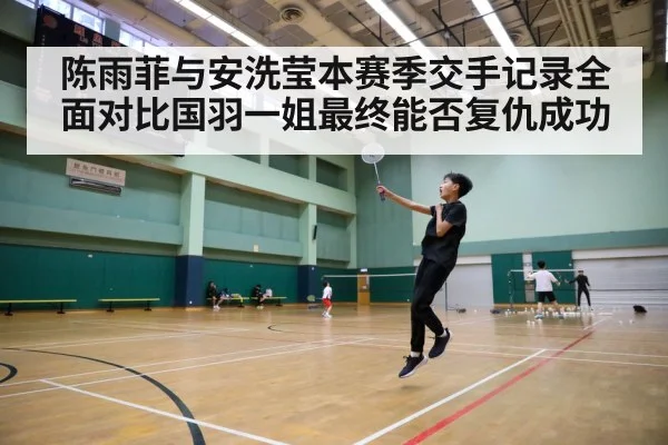 badminton court action